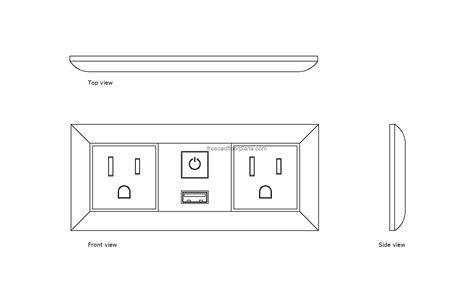 electrical box cad block|electrical outlet cad block.